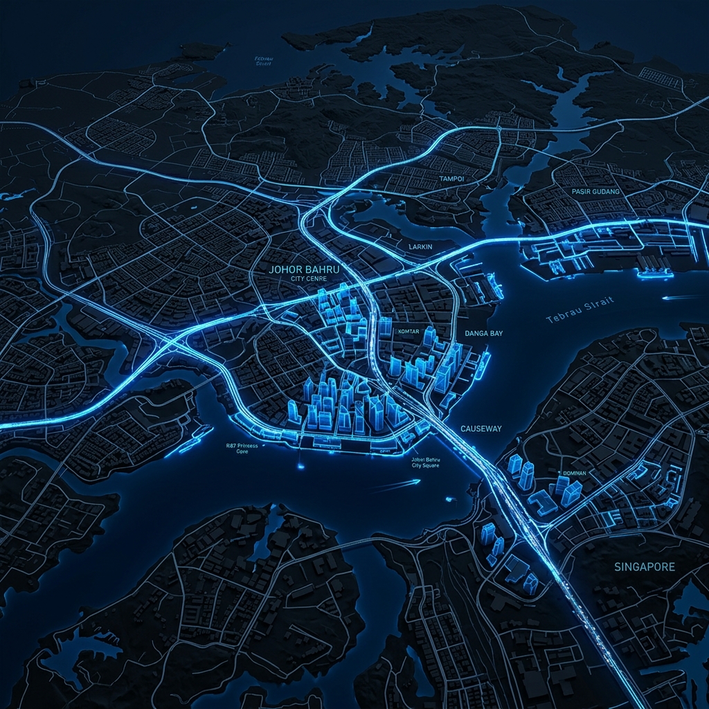Johor Satellite City Map View