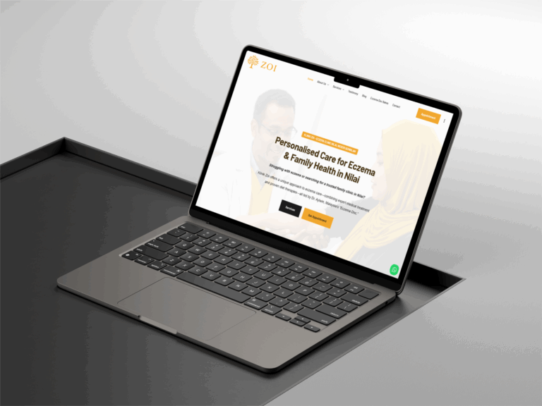 Klinik Zoi medical clinic website showcase