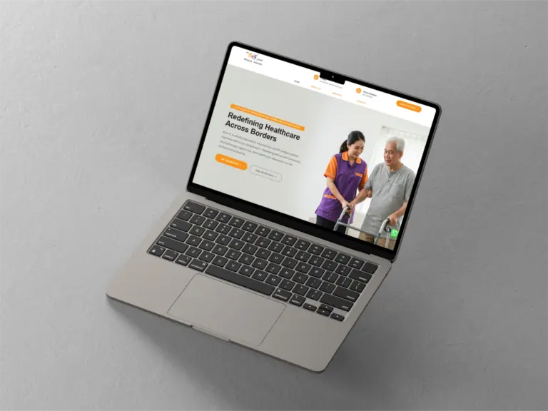 My Flex Health website displayed on MacBook Air mockup